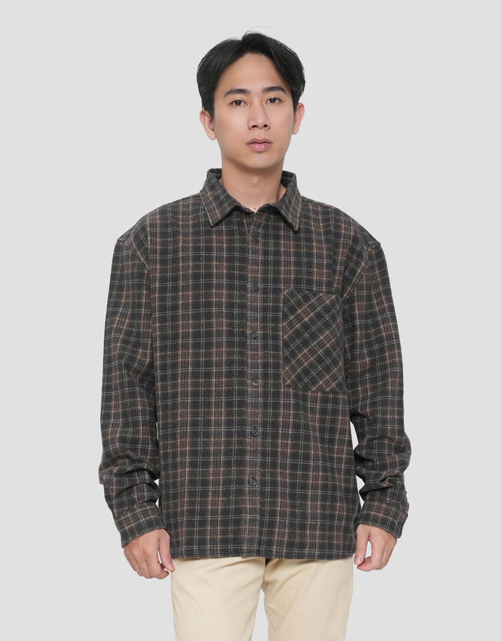 NEVADA CHECKED KEMEJA OVERSIZE PRIA