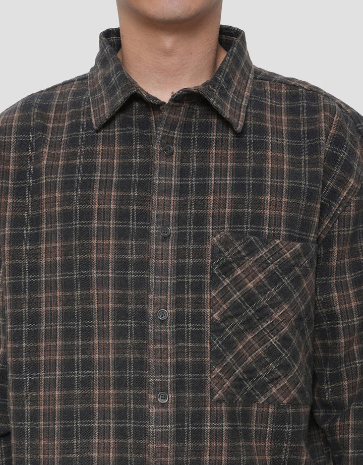 NEVADA CHECKED KEMEJA OVERSIZE PRIA