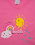 Pipiniko Sunshine Print Kaos Anak Perempuan