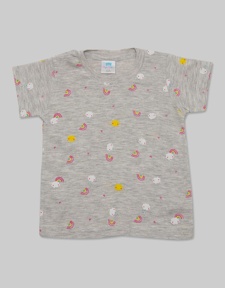 Pipiniko Sunshine Print Kaos Anak Perempuan