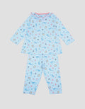 Pipiniko Kerah Full Print Seaworld Piyama Bayi