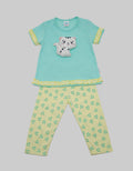 Pipiniko Girls Print Dots Cat Puff Set