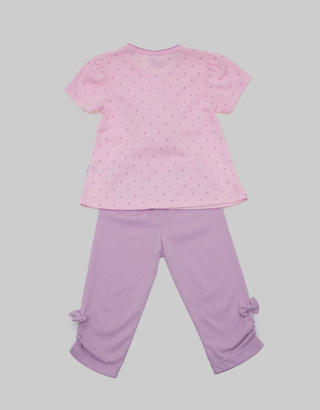 Pipiniko Girls Set Print Dots Bunny Puff