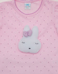 Pipiniko Girls Set Print Dots Bunny Puff