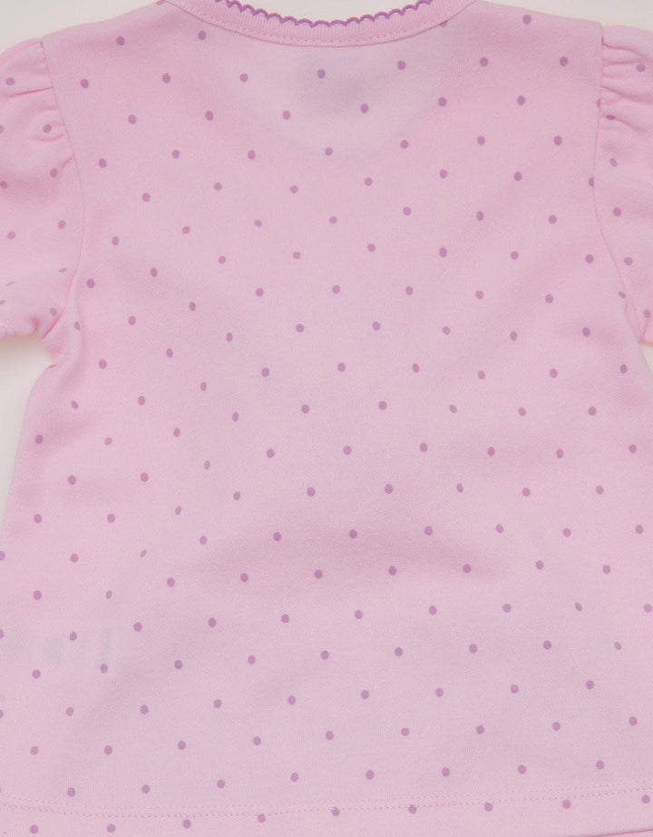 Pipiniko Girls Set Print Dots Bunny Puff