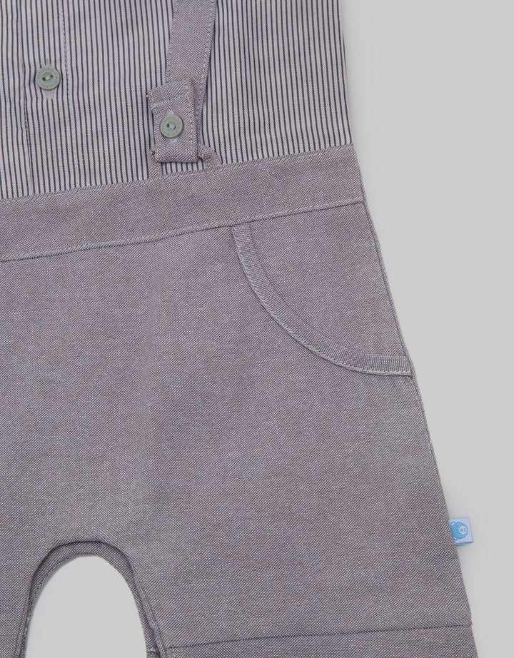 Pipiniko Romper Formal Grey