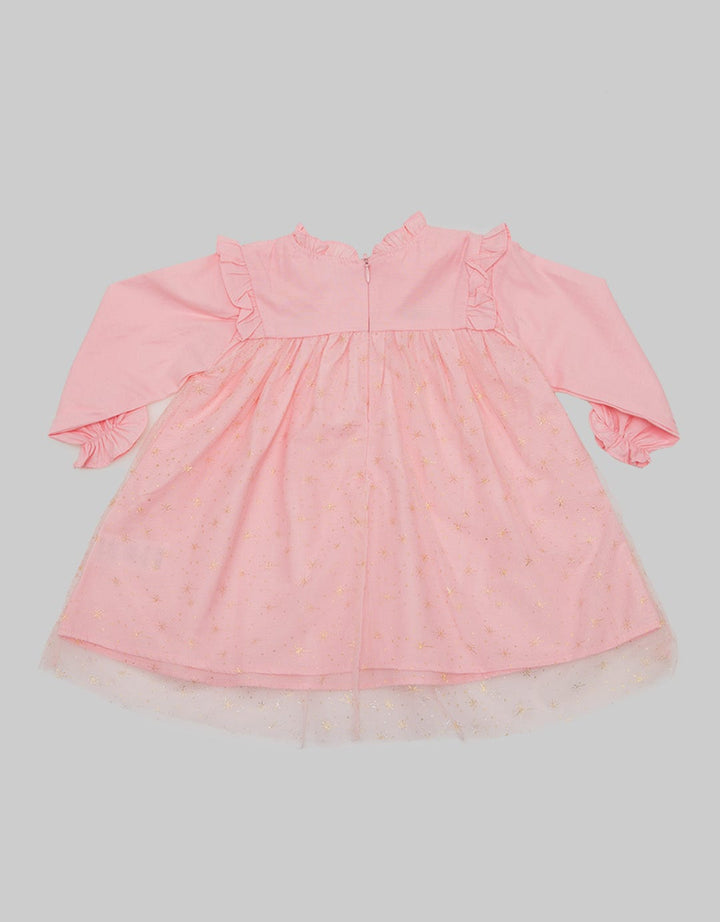 Pipiniko Dress Long Sleeve Frillong Sleeve Neck
