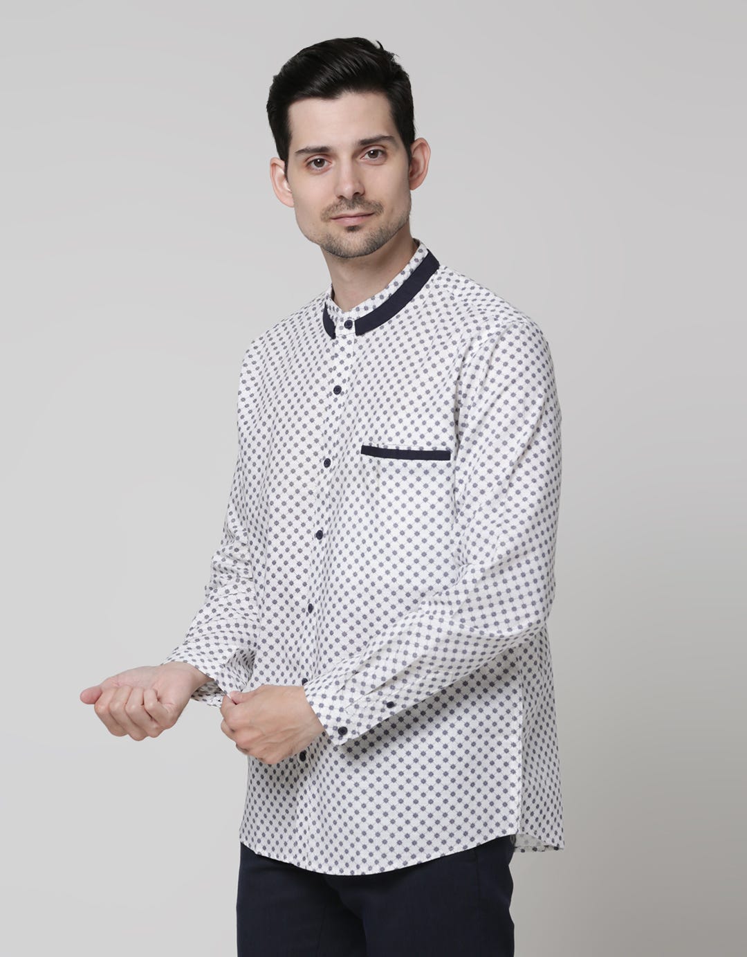 Edition Long Sleeve Woven Shirt Printed