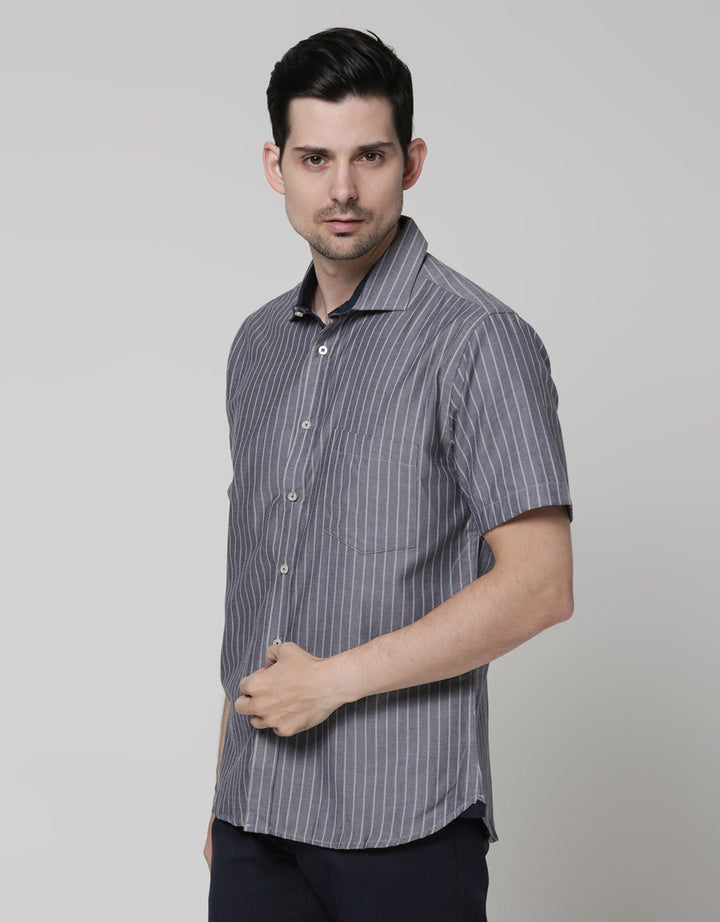 Herringbone Stripe Print Shirt Edition
