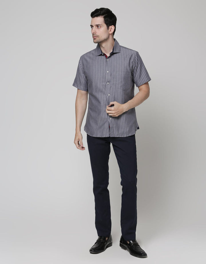Herringbone Stripe Print Shirt Edition