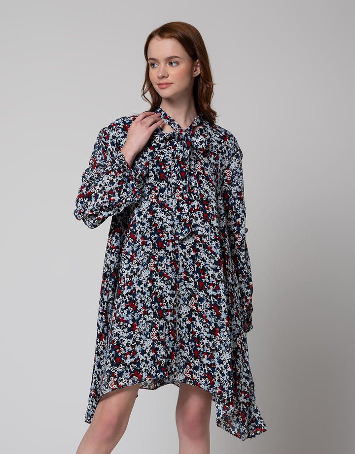 Edition Printed Full Mini Dress for Women