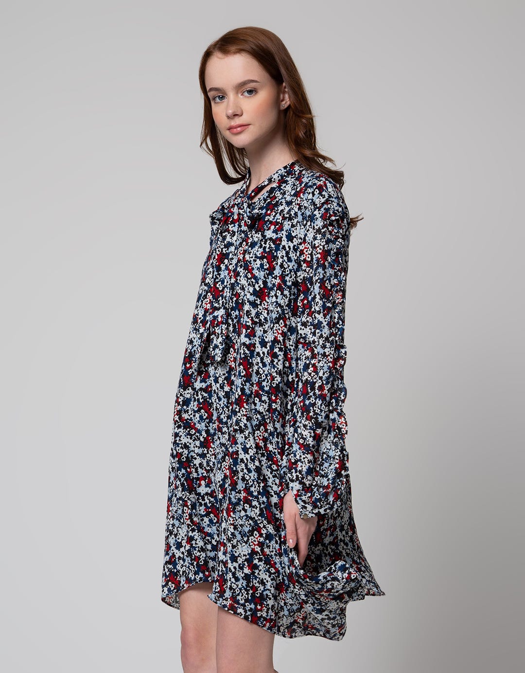 Edition Printed Full Mini Dress for Women