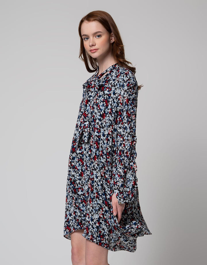 Edition Printed Full Mini Dress for Women