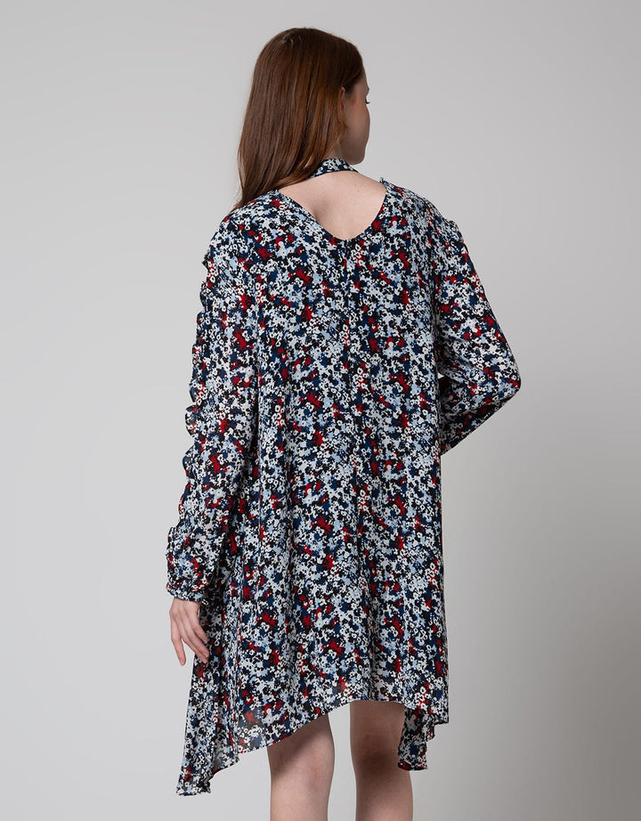 Edition Printed Full Mini Dress for Women