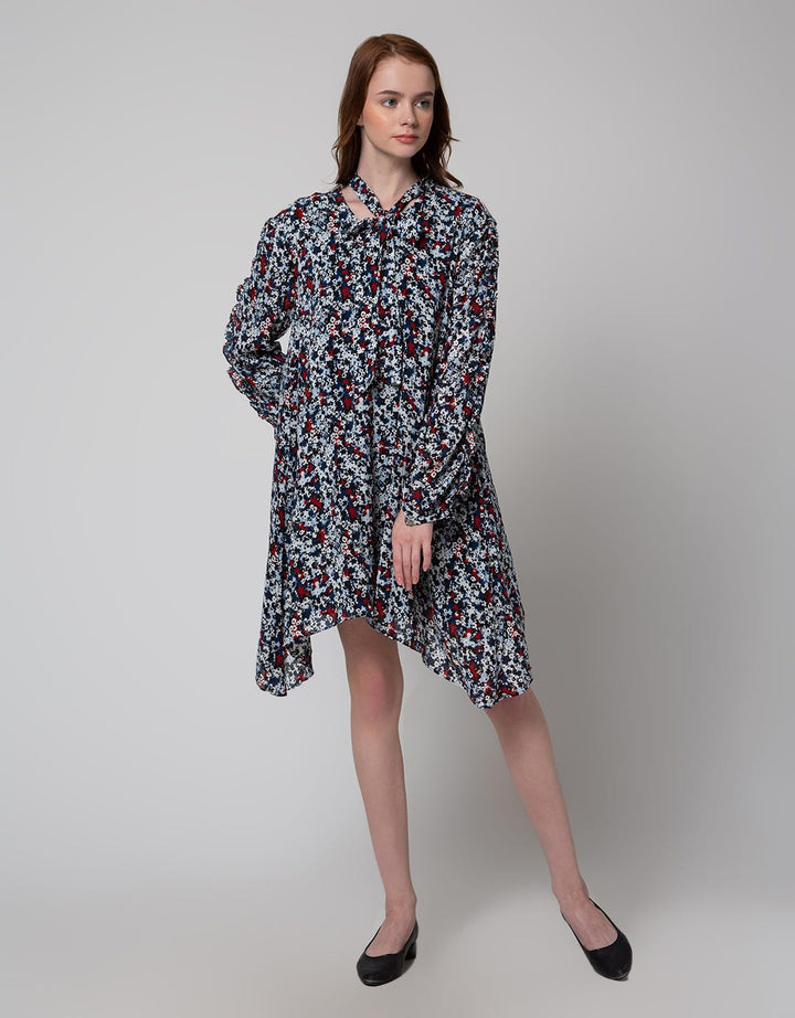 Edition Printed Full Mini Dress for Women