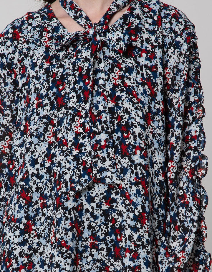 Edition Printed Full Mini Dress for Women