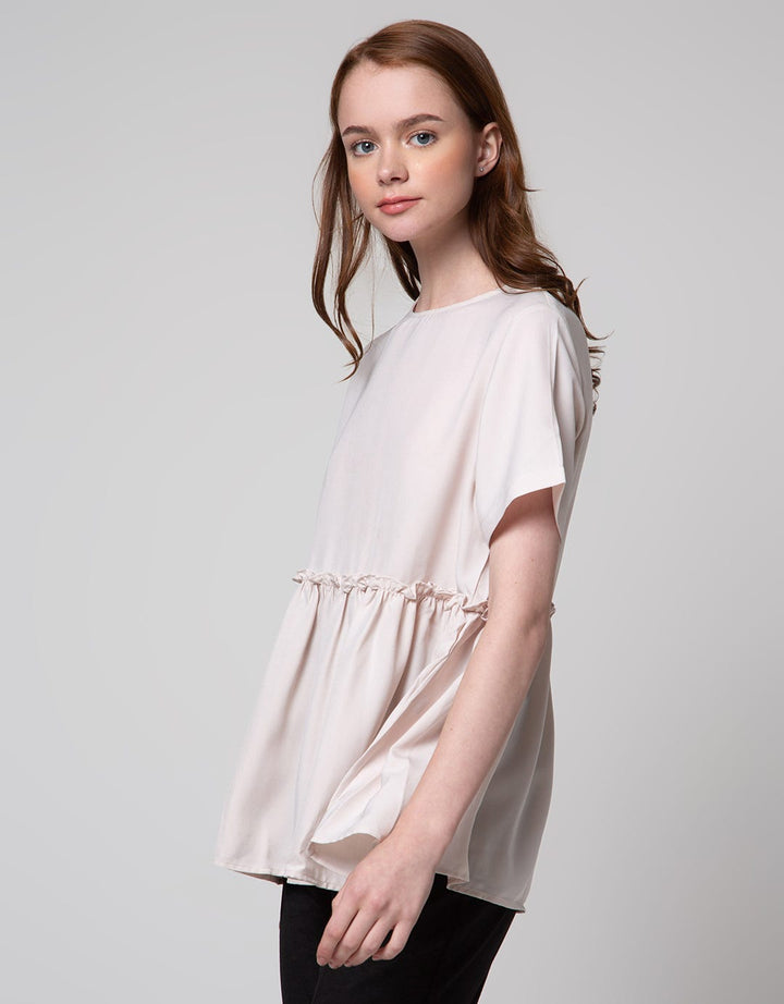 Edition Ruche Bottom Blouse Wanita
