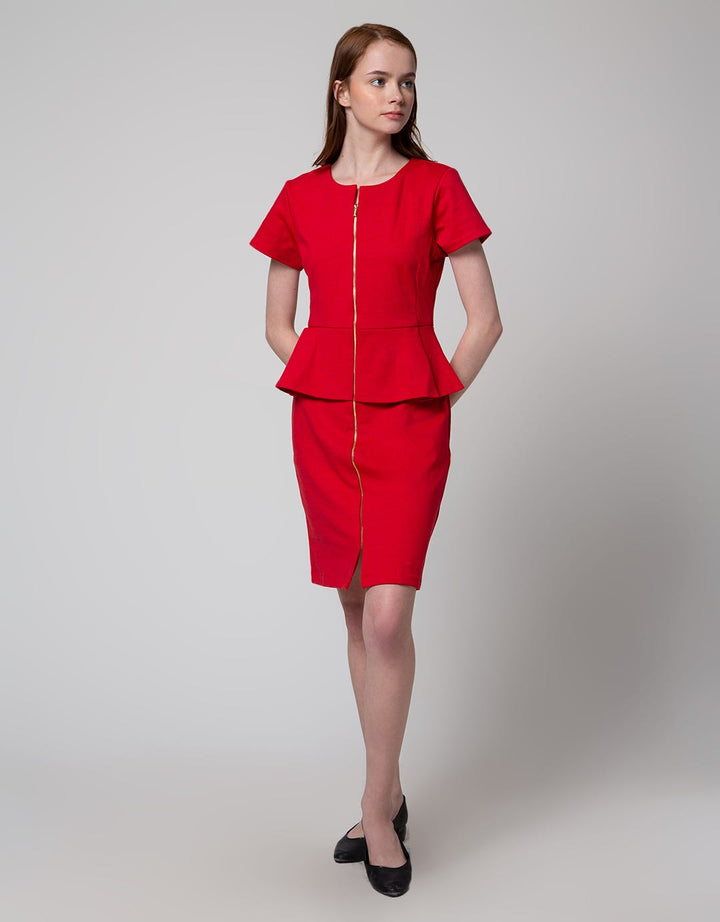 Edition Bodycon Zipped Dress Wanita