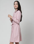 Connexion Long Sleeve Midi Dress Kragh With Smock