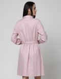 Connexion Long Sleeve Midi Dress Kragh With Smock
