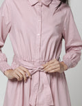Connexion Long Sleeve Midi Dress Kragh With Smock