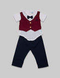 Pipiniko Set Romper Vest CNY Set Baju Anak