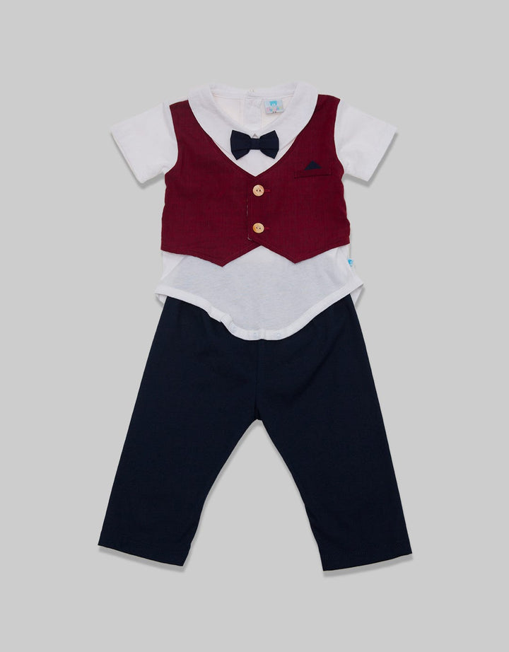 Pipiniko Set Romper Vest CNY Set Baju Anak