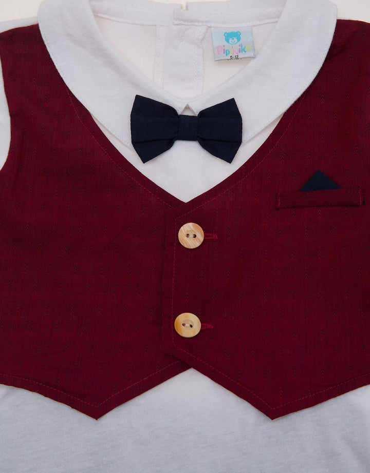 Pipiniko Set Romper Vest CNY Set Baju Anak