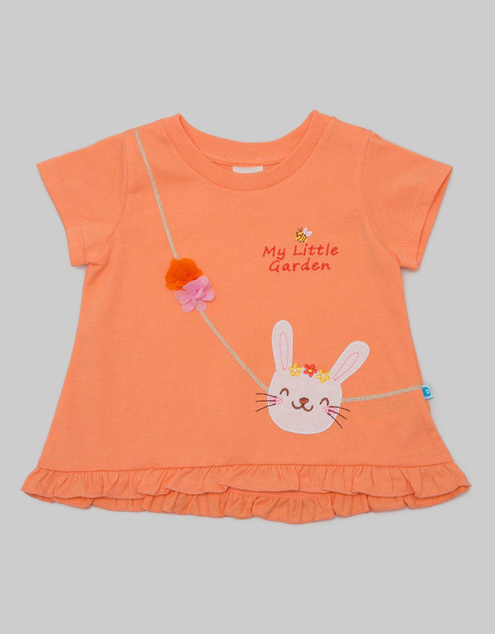 Pipiniko Rabbit Detail Girls T-Shirt