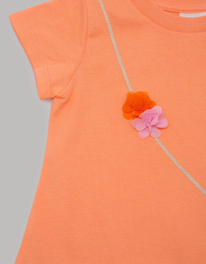 Pipiniko Rabbit Detail Girls T-Shirt