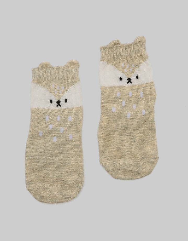 Pipiniko Anti-Slip Boys Fox Socks