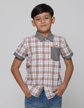 Cardinal Junior Plaid Combi Kemeja Anak Laki-Laki