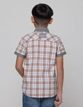 Cardinal Junior Plaid Combi Kemeja Anak Laki-Laki