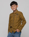 Cardinal Junior Plaid Long Kemeja Anak Laki-Laki