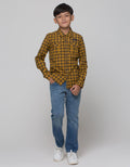 Cardinal Junior Plaid Long Kemeja Anak Laki-Laki
