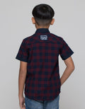 Cardinal Junior Plaid Short Kemeja Anak Laki-Laki