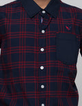 Cardinal Junior Plaid Short Kemeja Anak Laki-Laki