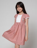 Sweet Miss Short Sleeve Midi Dress Dada Bordir Flowers
