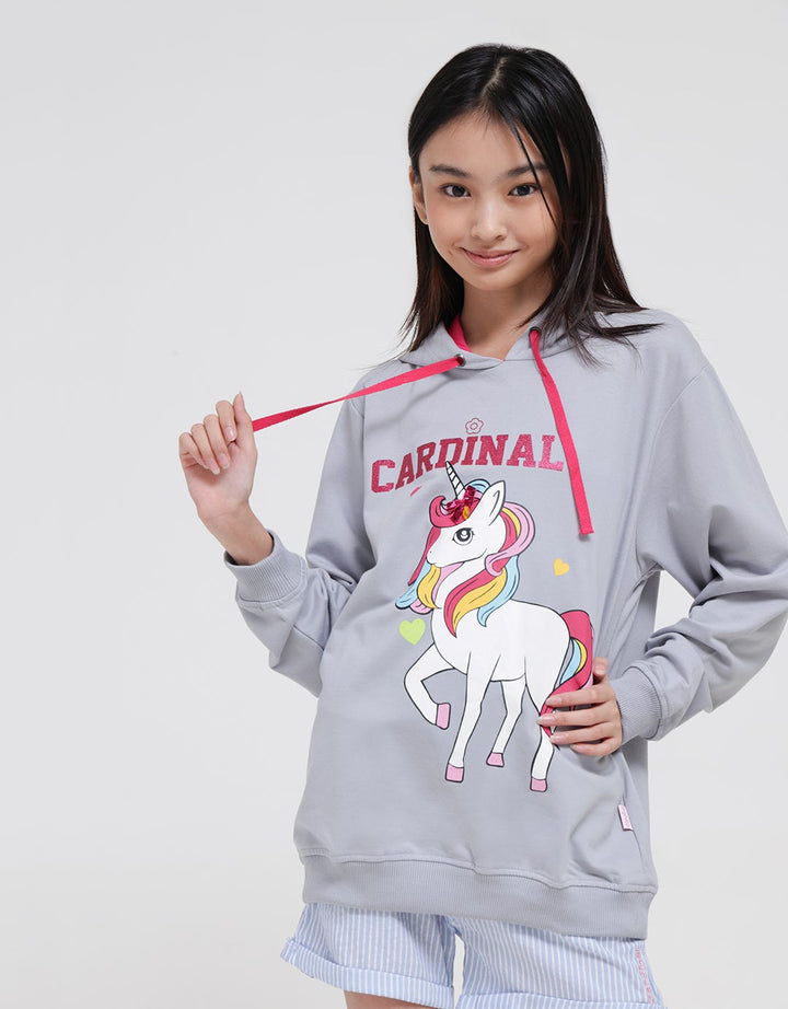 Cardinal Kids Girl Unicorn Print Sweater Anak Perempuan