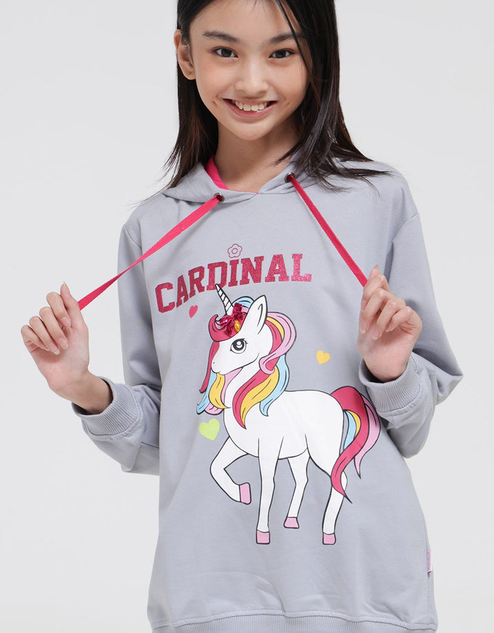 Cardinal Kids Girl Unicorn Print Sweater Anak Perempuan