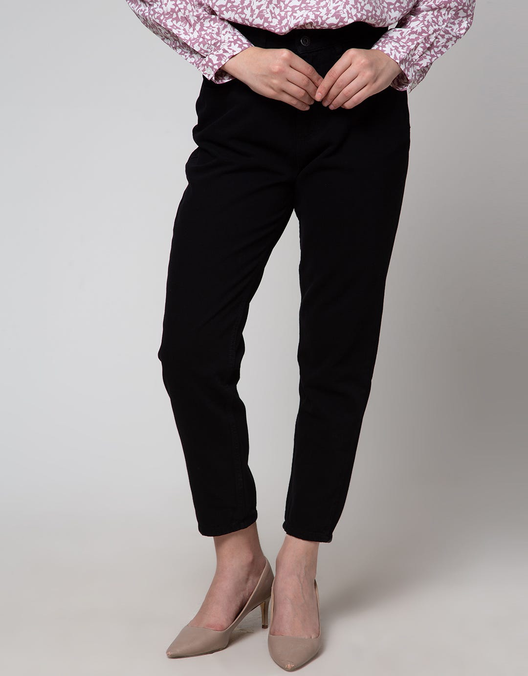 Nevada Denim Long Pants Mom Fit