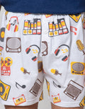 Cole Boxer Knit Print Music 402