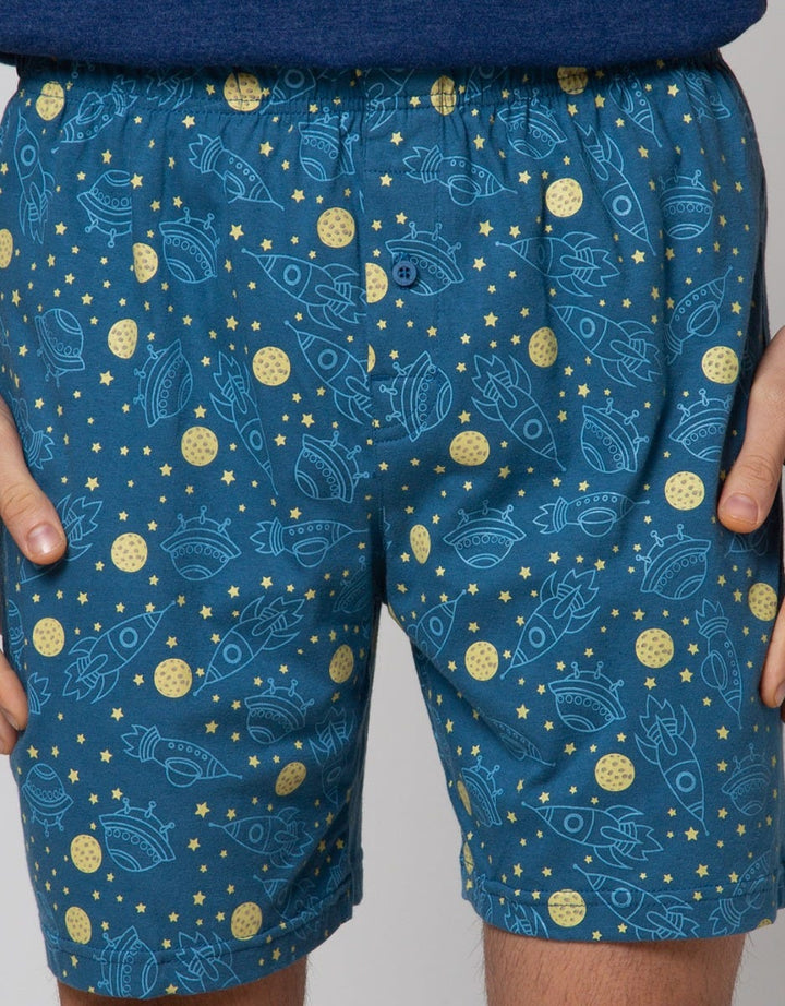 Cole Boxer Knit Print Space 404