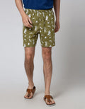 Cole Boxer Knit Print Space Christmas Green