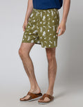 Cole Boxer Knit Print Space Christmas Green