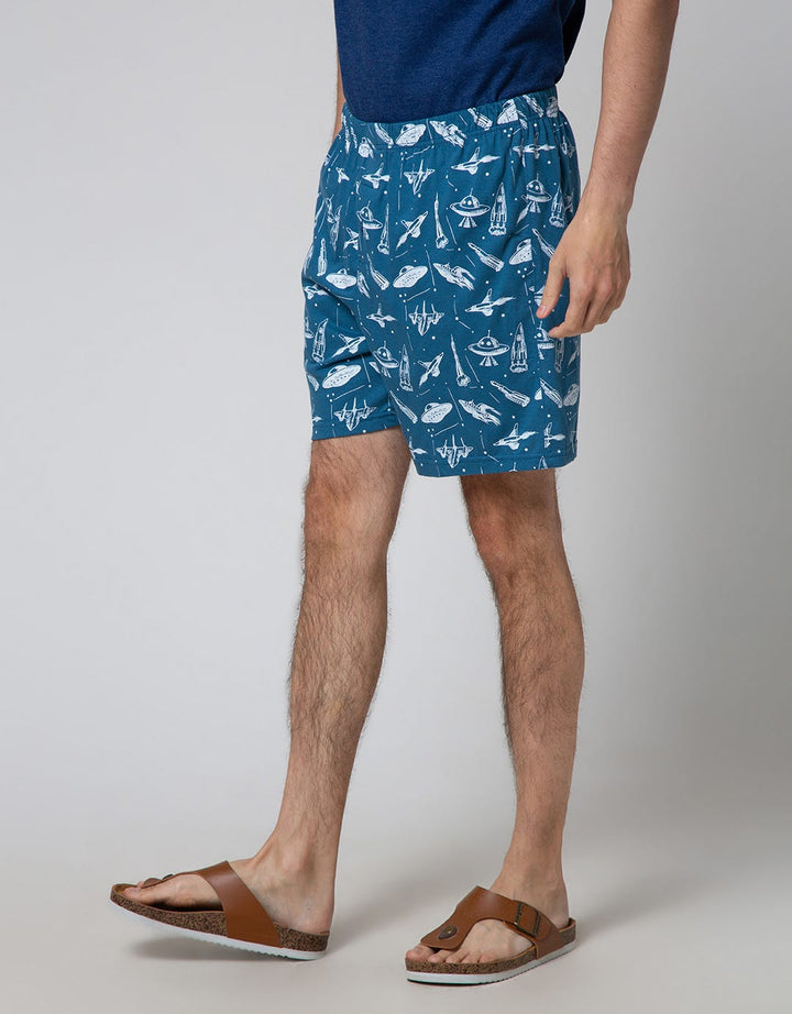 Cole Boxer Knit Print Space Brilliant