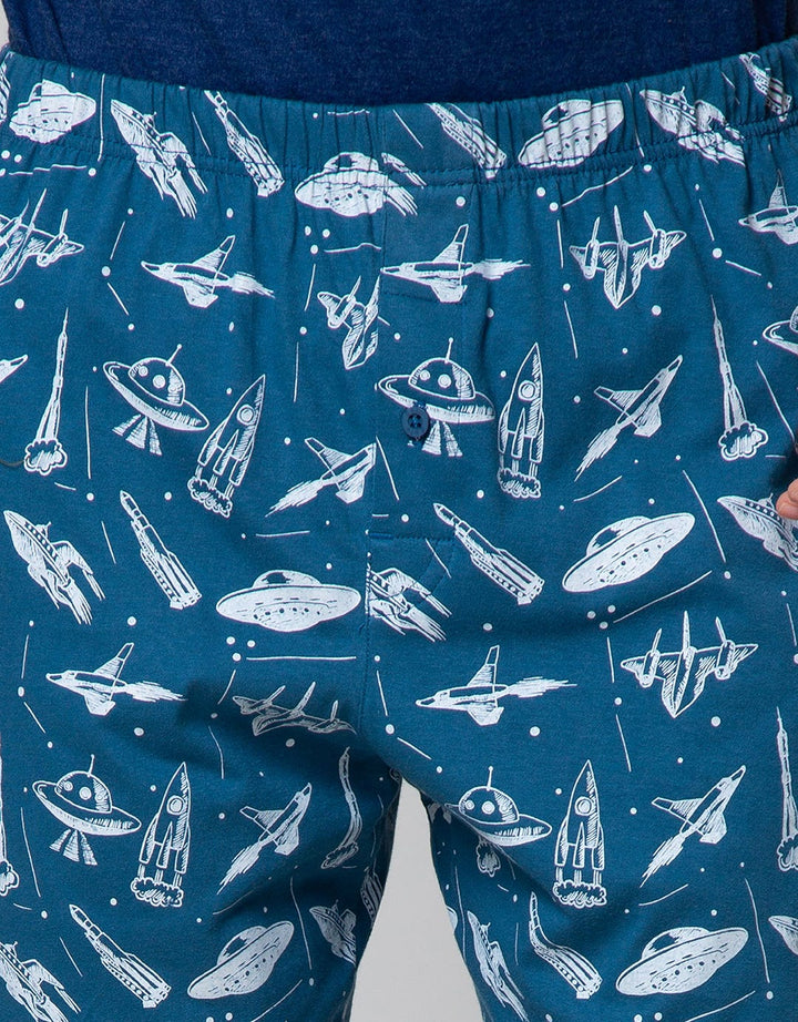 Cole Boxer Knit Print Space Brilliant