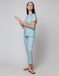 Nevada Short Sleeve Pyjama Pants Love Kitty
