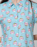 Nevada Short Sleeve Pyjama Pants Love Kitty
