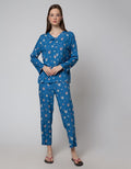 Nevada Long Sleeve Pyjama Pants Sharp Leaves